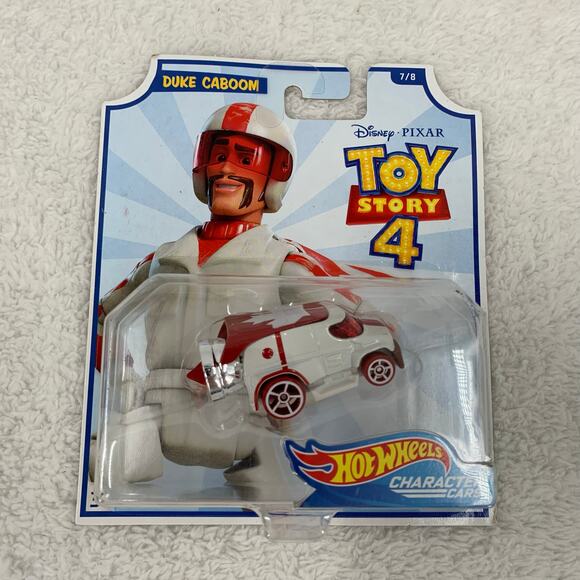 Hot Wheels Character Cars Disney Pixar Toy Story 4 Duke Caboom 7 of 8 2018 - Picture 4 of 7